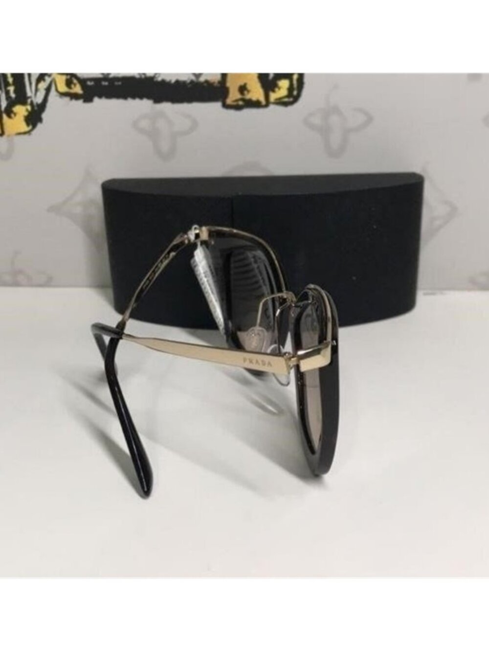 New Authentic Prada PR53S 2AU-3D0 – Havana Brown Gradient Cat-Eye Sunglasses - Picture 6 of 12